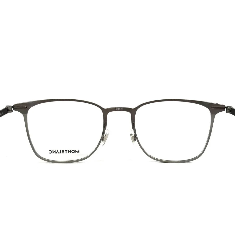 Montblanc Eyeglasses Frames MB0232O 002 Gunmetal Gray Square Full Rim 51-21-145